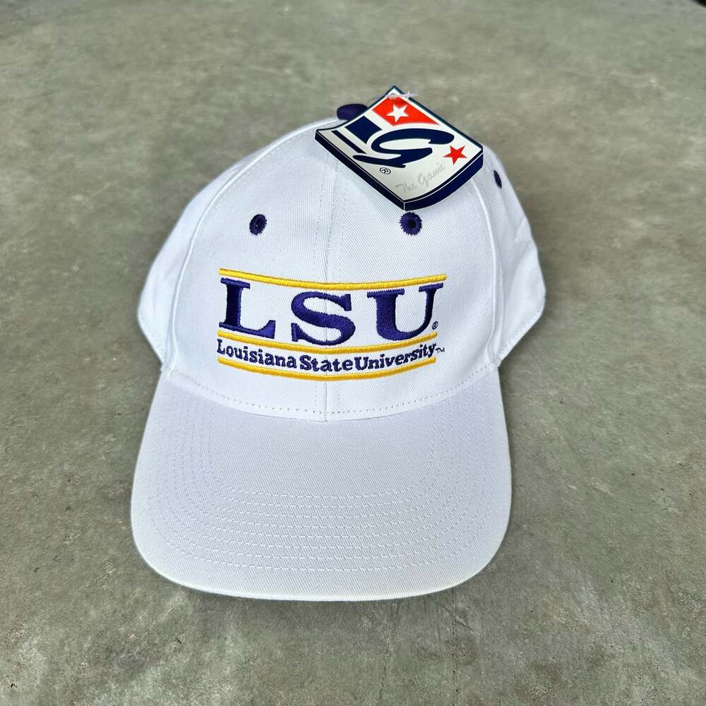 NWT The Game LSU White Classic Bar Snapback Hat